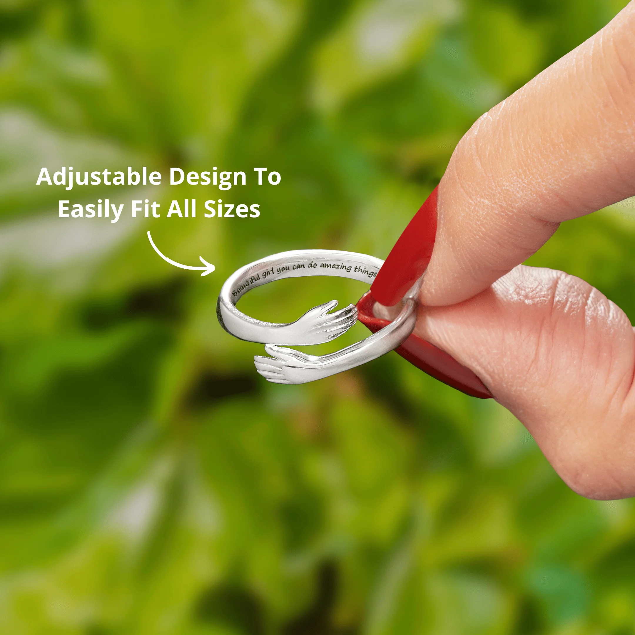 Forever My Granddaughter Hug Ring - Image 3
