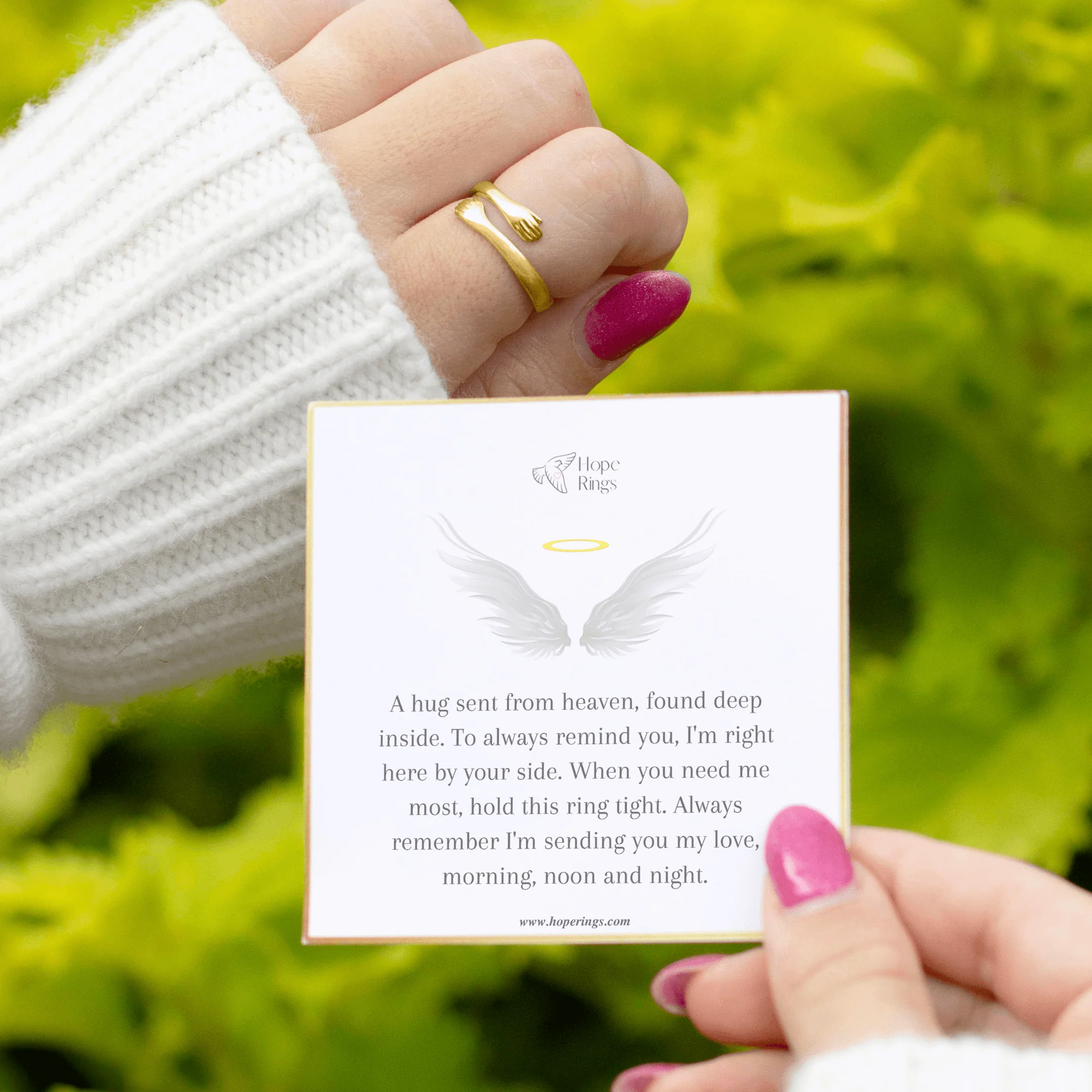 Gold Hug From Heaven Ring - Image 6