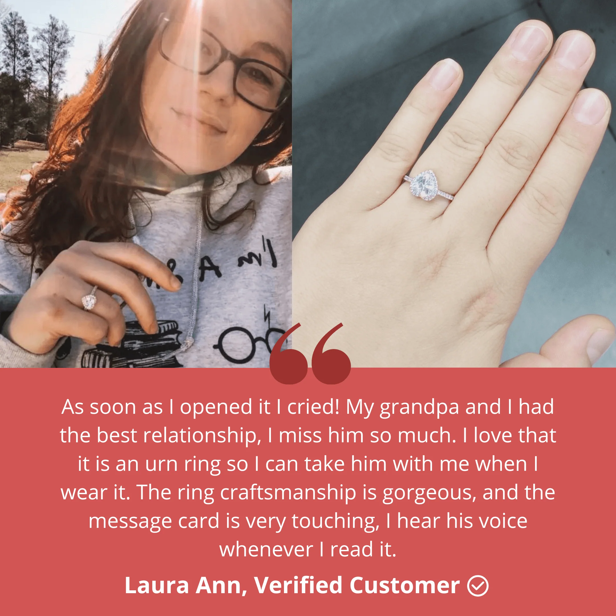 Forever In My Heart Urn Ring - Image 6