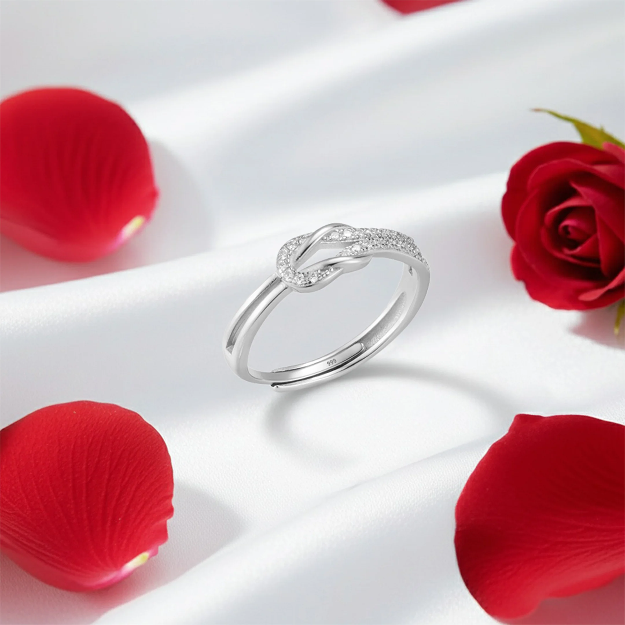 Love Knot Ring - Pure Silver - Image 2