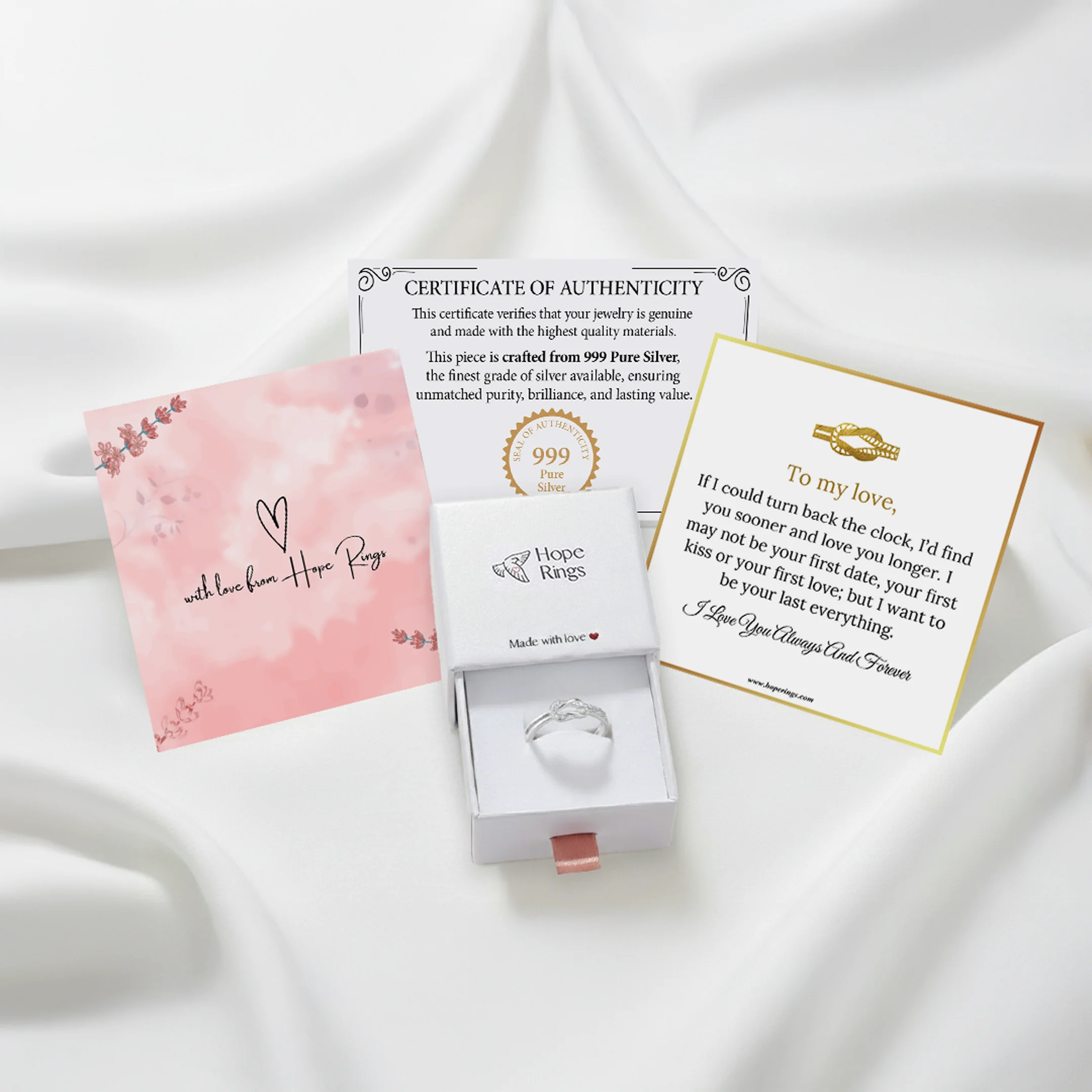 Love Knot Ring - Pure Silver - Image 3