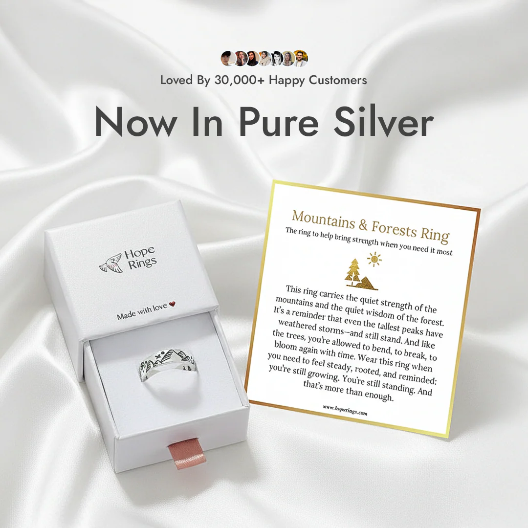 Mountains & Forests Ring - Pure Silver