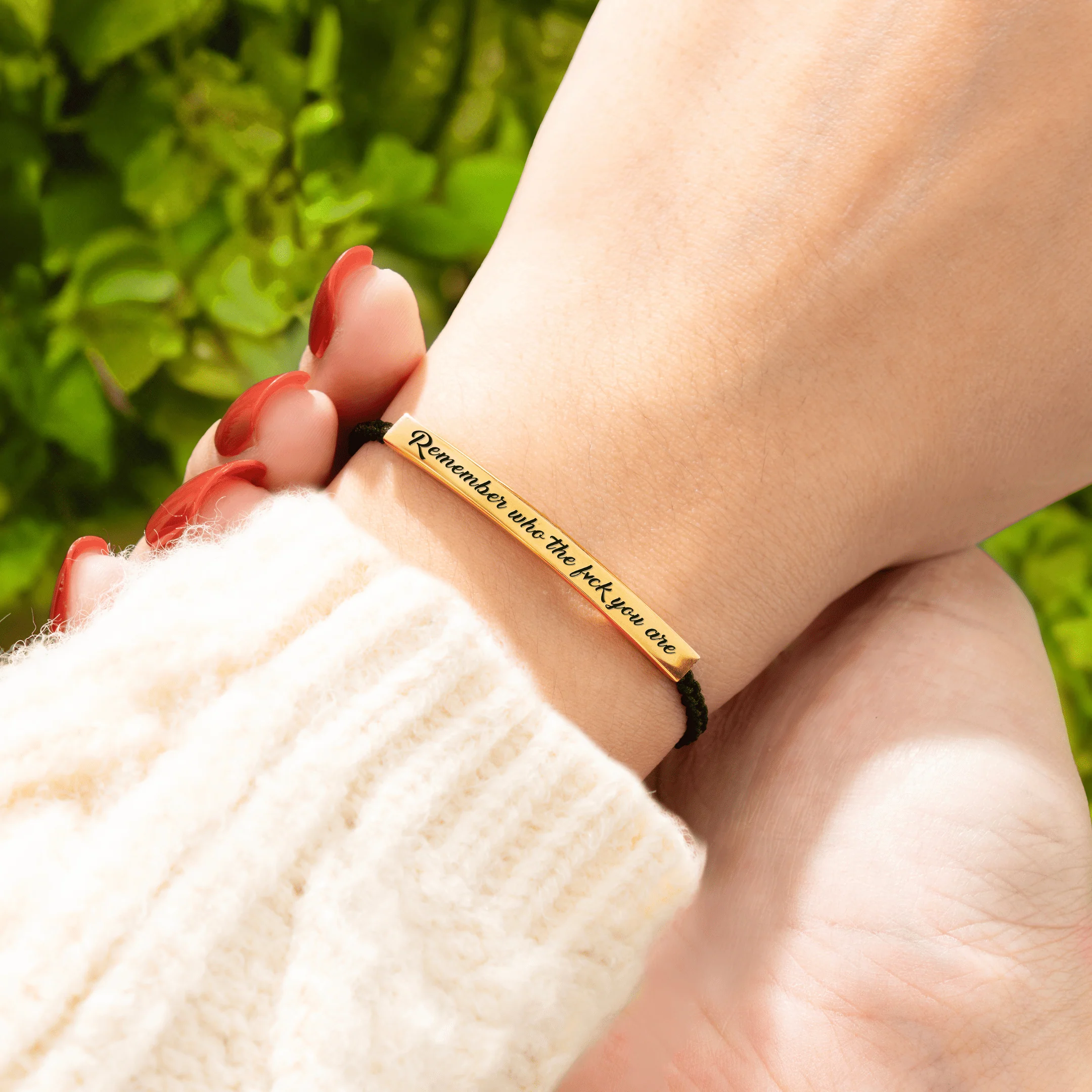 Remember Who The F♡ck You Are Bracelet - Image 2