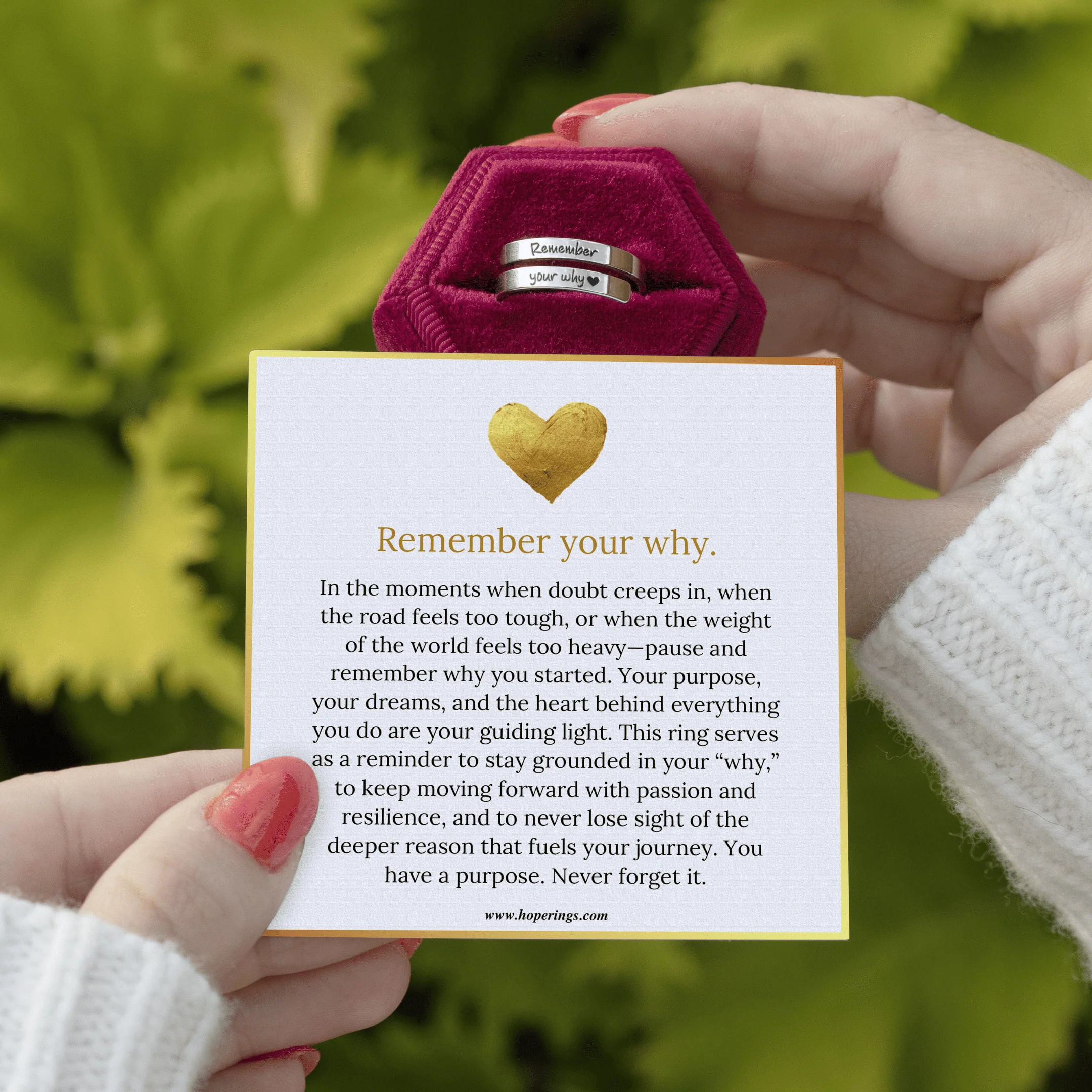 Remember Your Why Ring