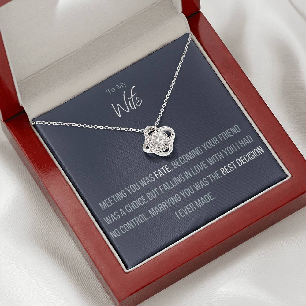 The Infinity Love Knot Necklace™ To My Wife - Image 4