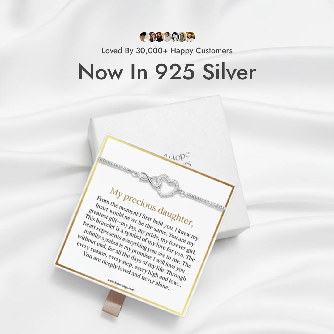 To My Daughter - Forever Love Bracelet (925 Silver)