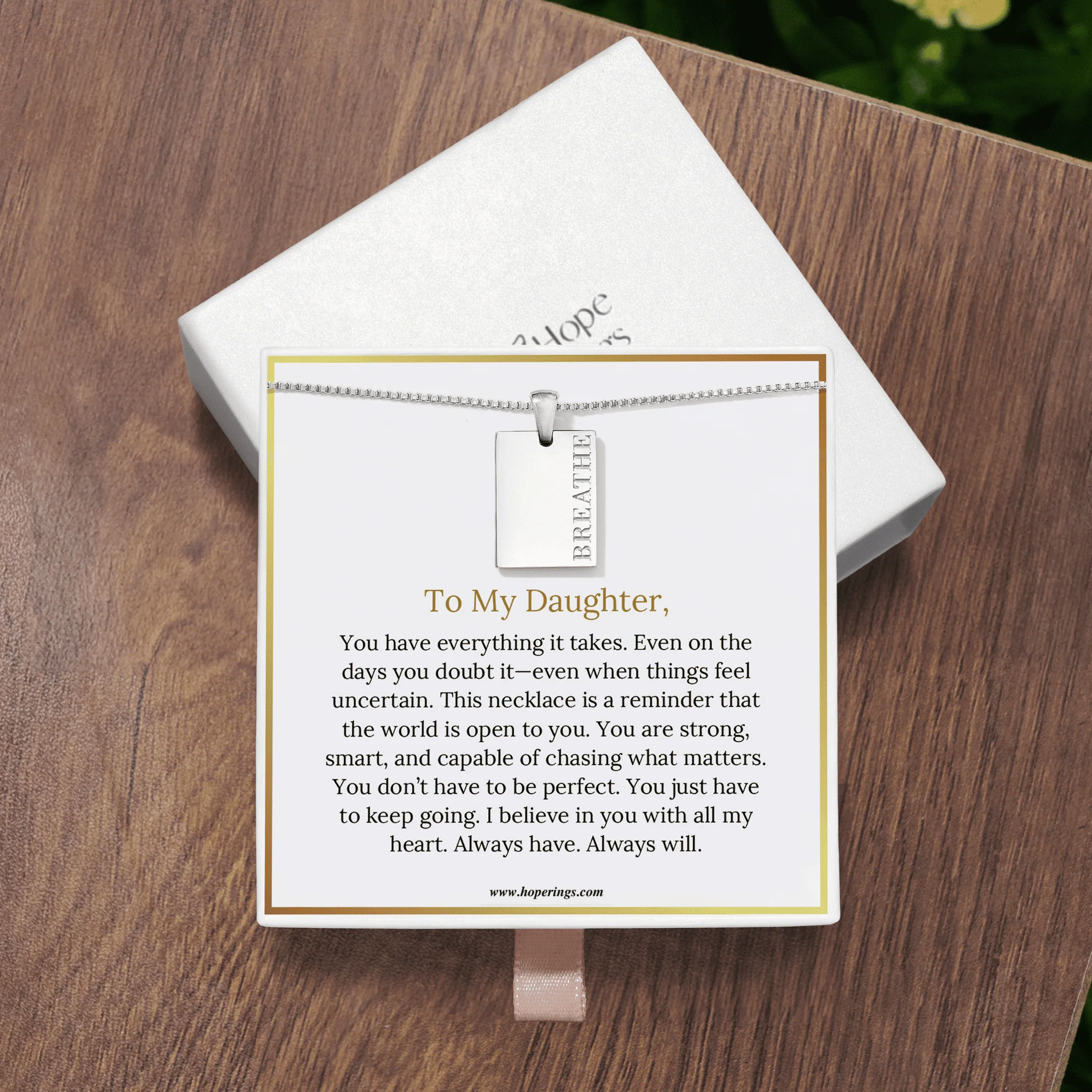 To My Daughter - The World Is Yours Necklace - Image 4