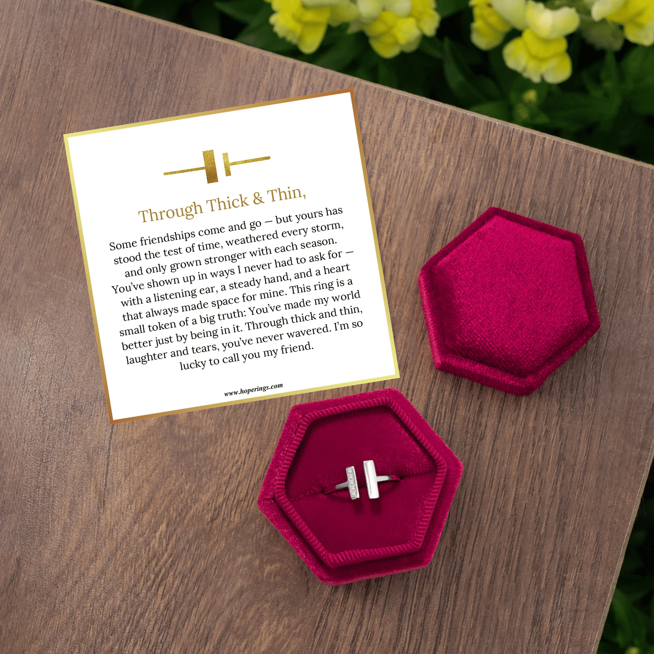 To My Friend - Thick & Thin Ring - Image 4