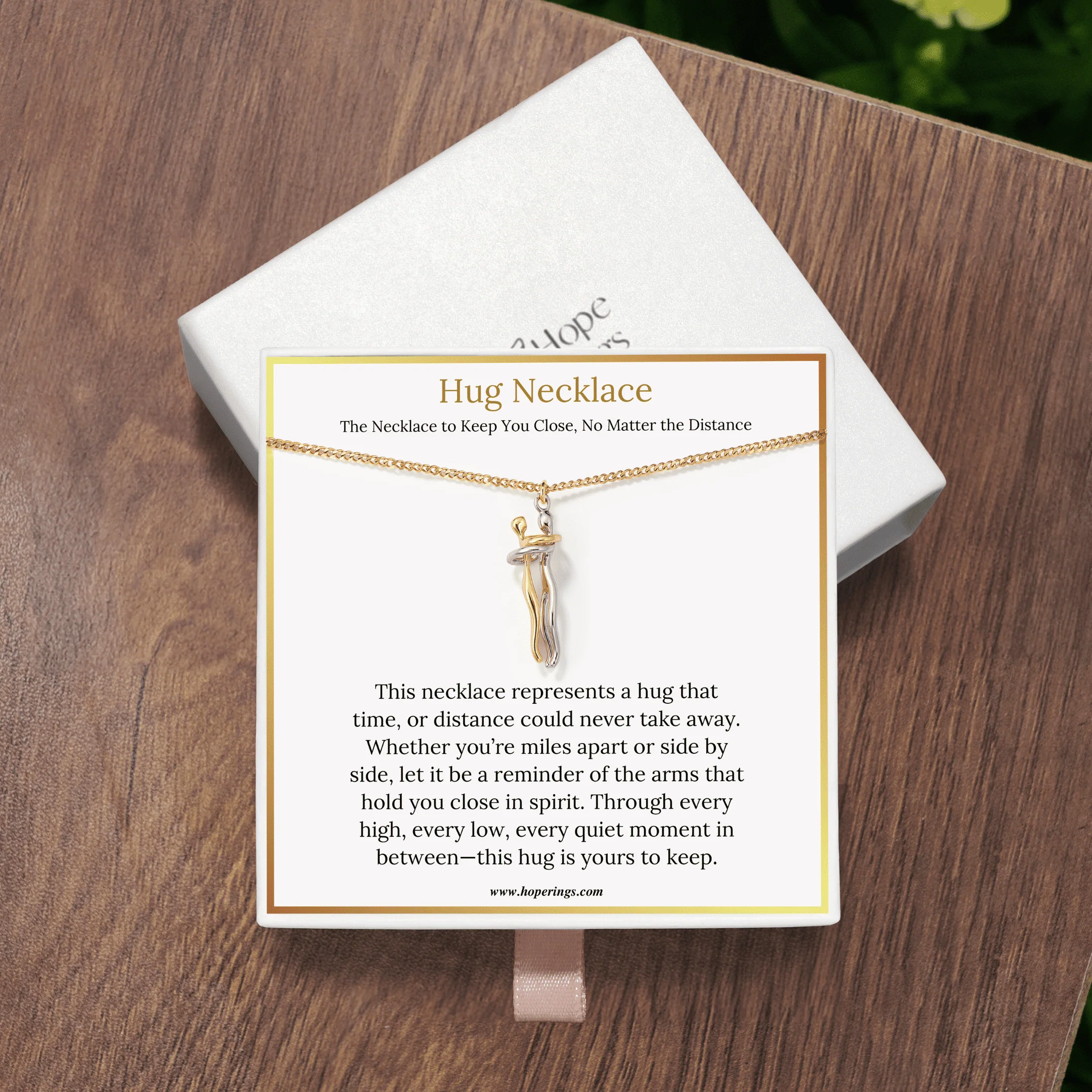 To My Granddaughter - Hug Necklace - Image 4