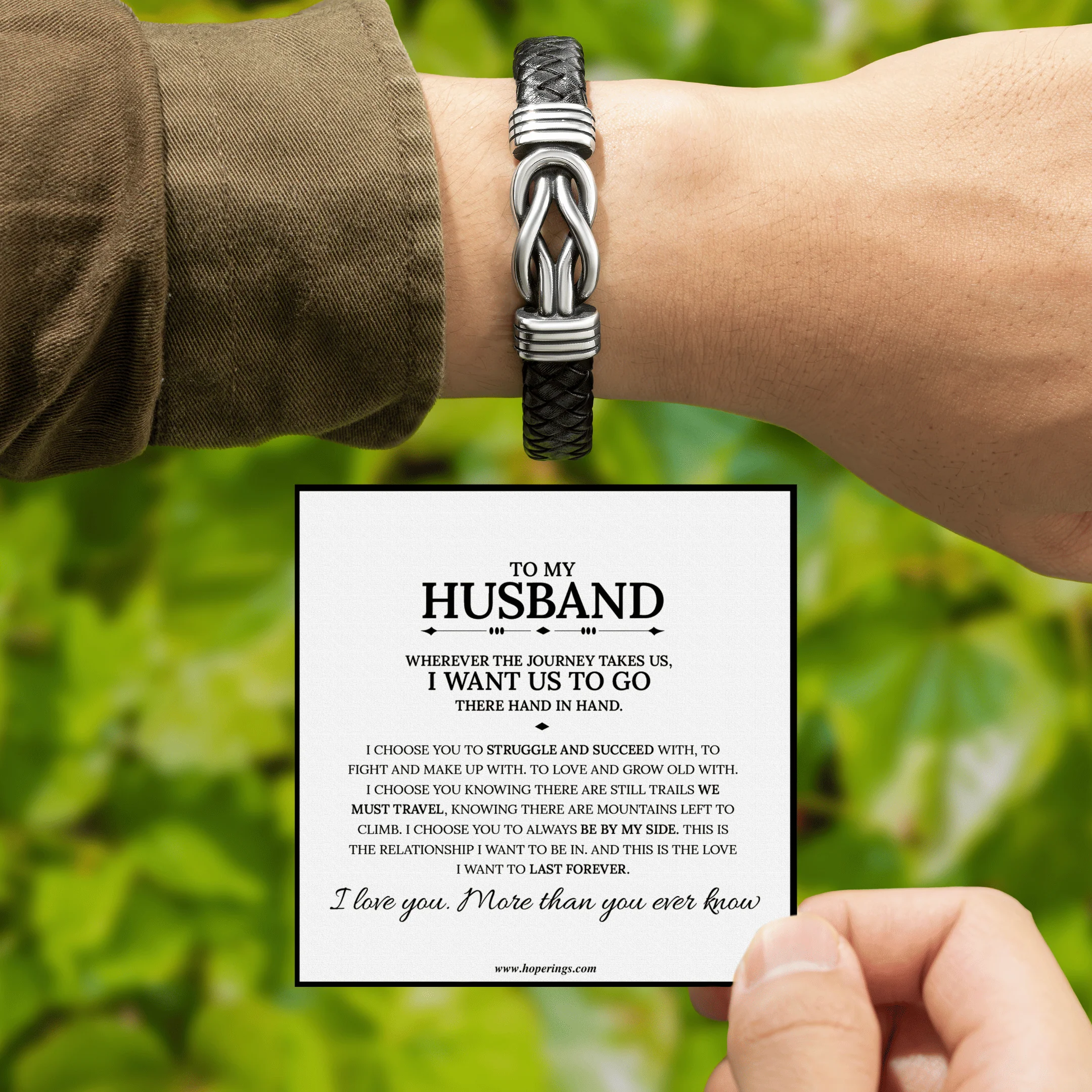 To My Husband - Forever Linked Bracelet - Image 5