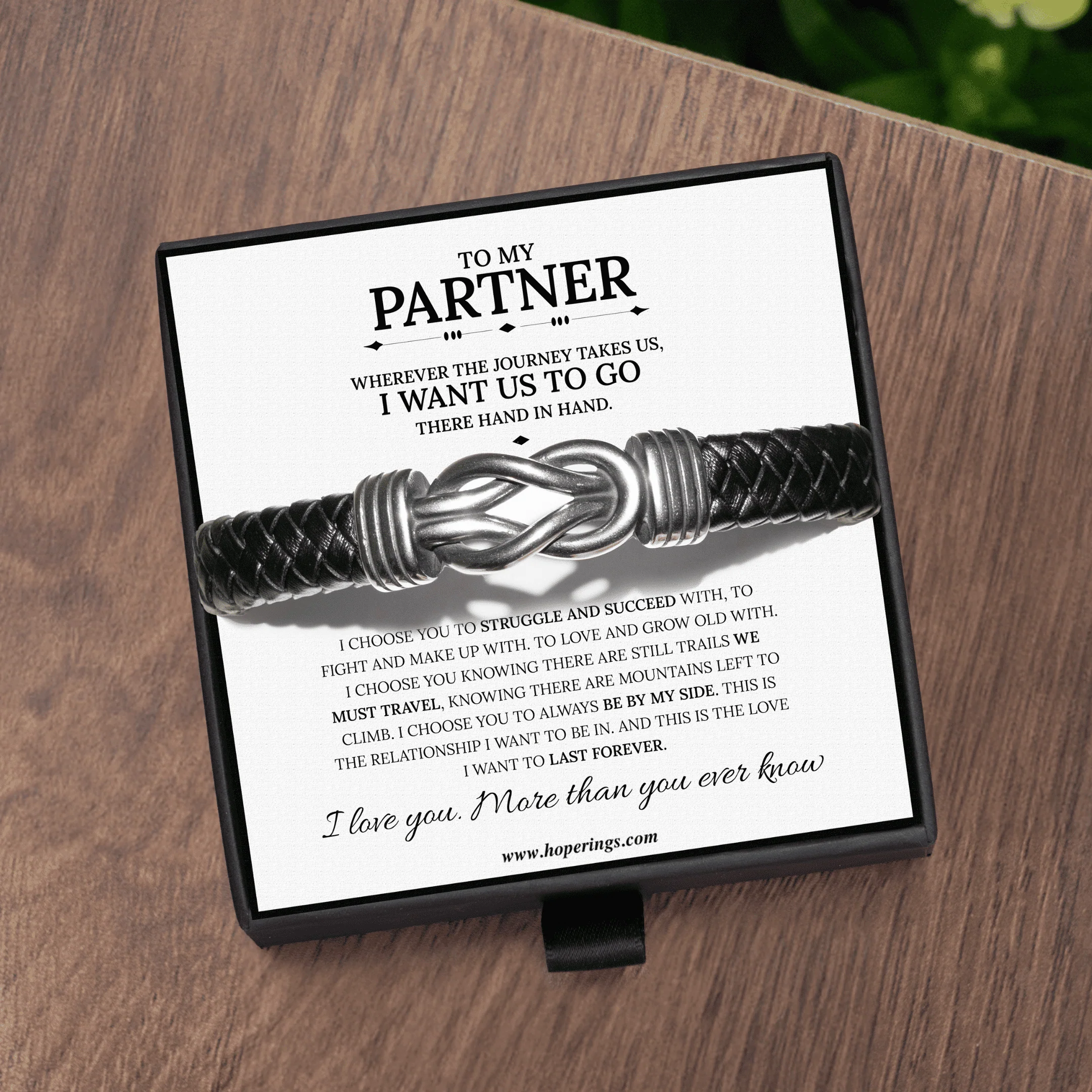 To My Partner - Forever Linked Bracelet - Image 6