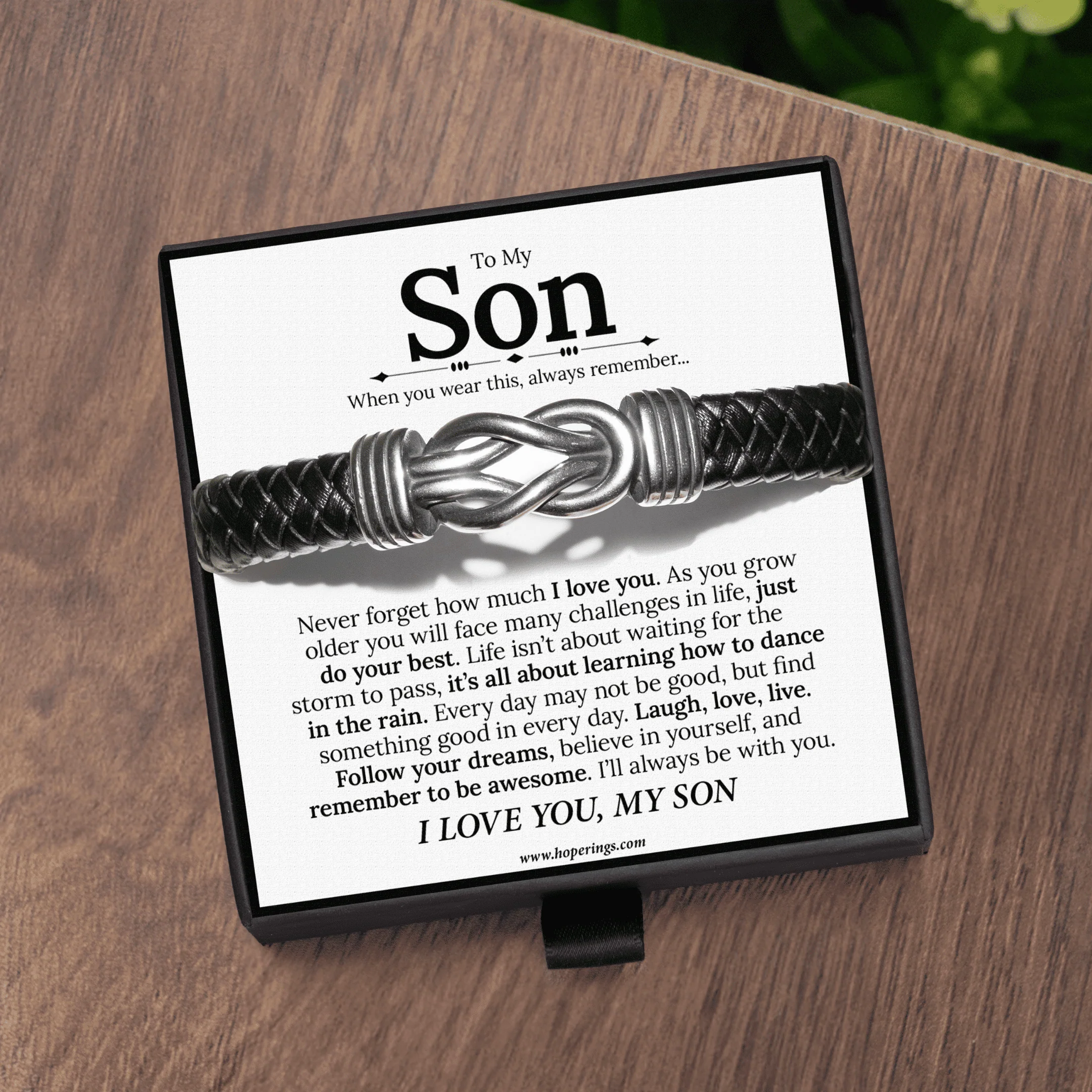 To My Son - Forever Linked Bracelet - Image 6
