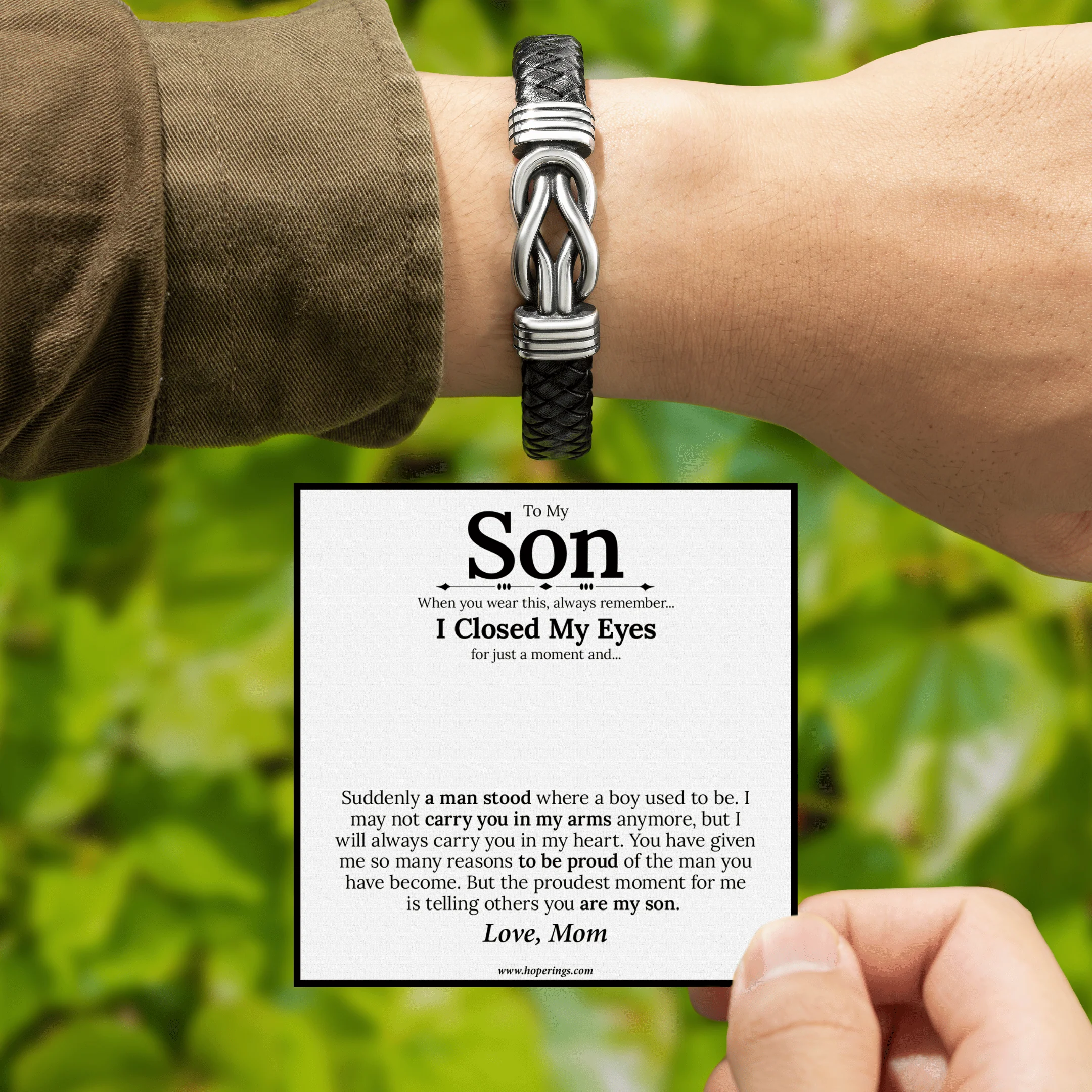 To My Son - Forever Linked Bracelet - Image 5