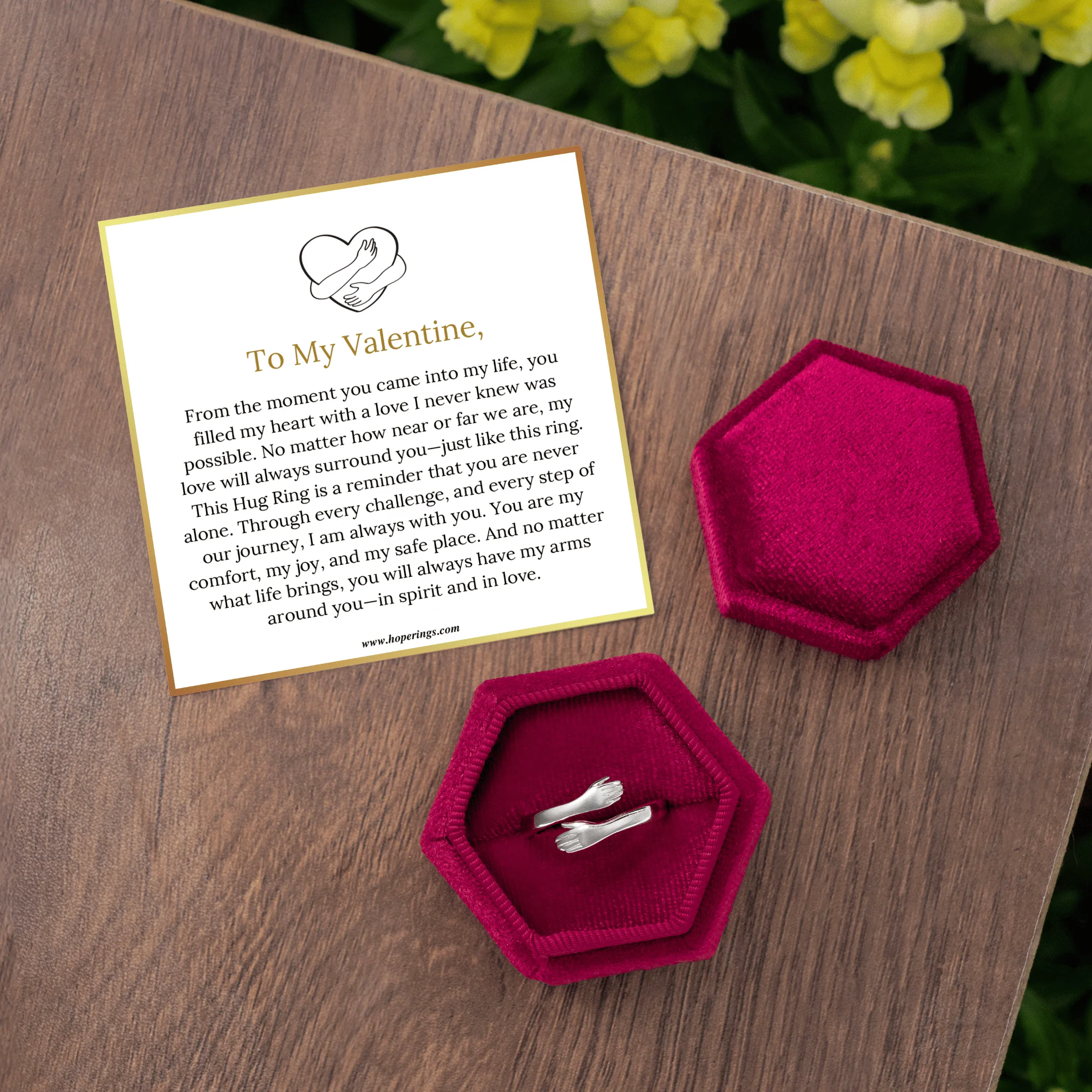 To My Valentine - Hug Ring - Image 4