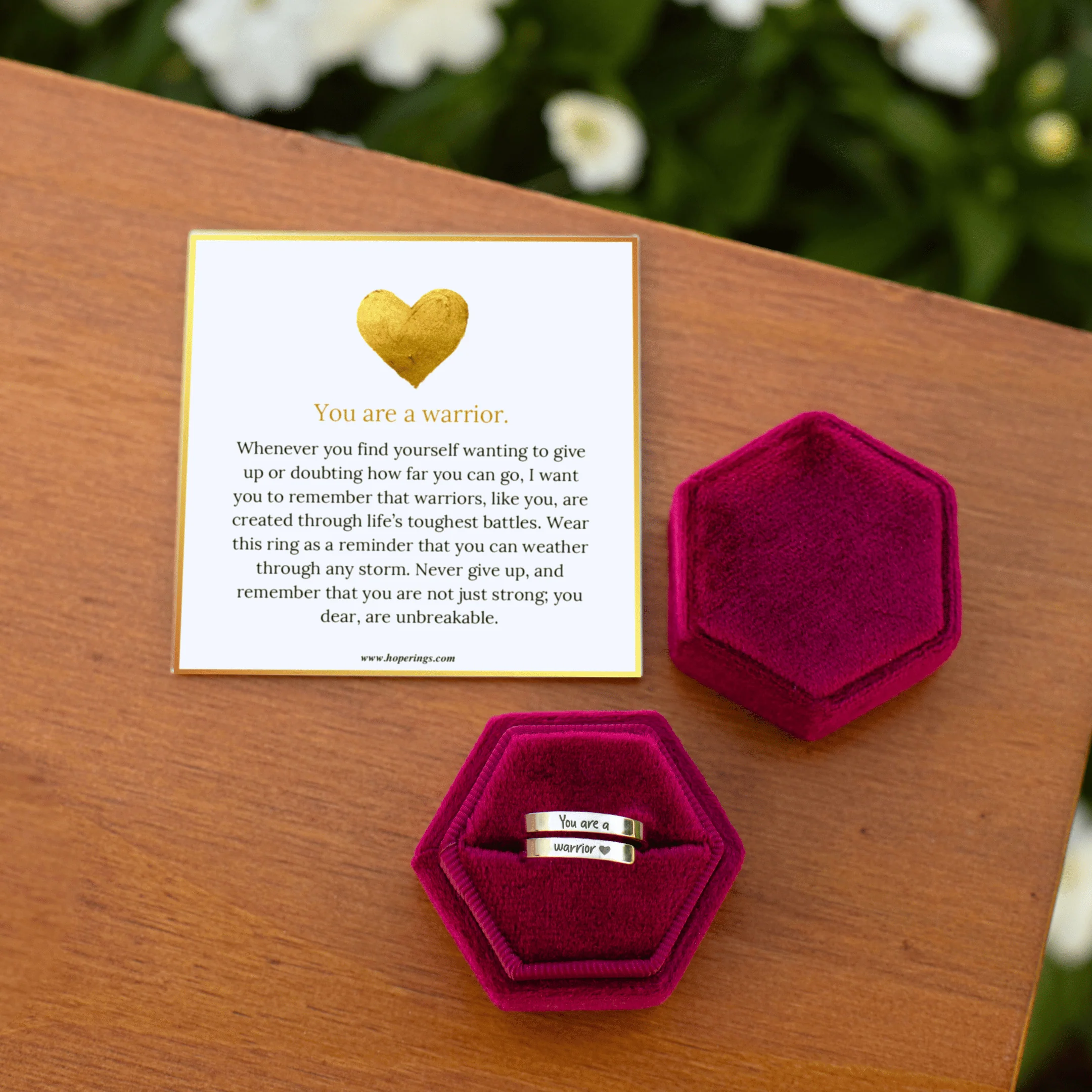 You Are A Warrior Ring - Image 4